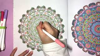 20倍速 マンダラぬりえ #3　/ coloring book mandalas