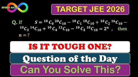 Is It Tough One | Can You Solve This Binomial Series | JEE 2026 | Question of the Day