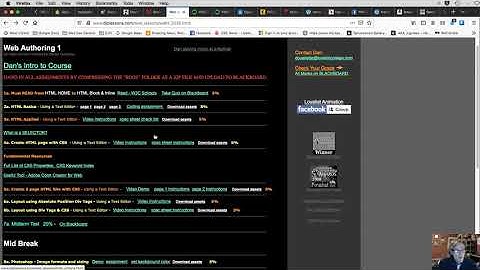 Web Authoring 1 - Course Intro