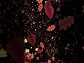 Falling leaves darker with glitter