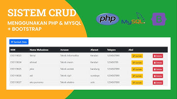Cara Membuat Program CRUD Menggunakan PHP & Mysql + Bootstrap