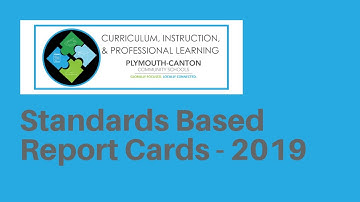 Standards Based Report Cards - 2019