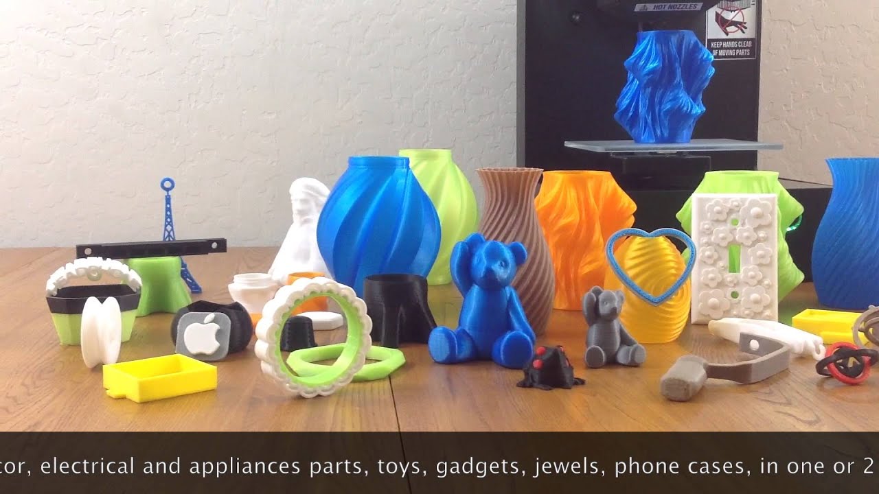 a few Prints with zim 3D printer by Zeepro YouTube