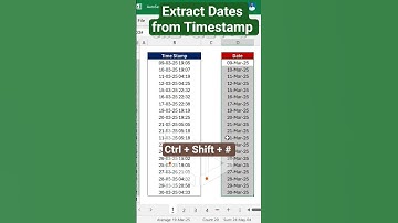 Extract Dates from Timestamp in Excel 2025 #excel #timestamps #date