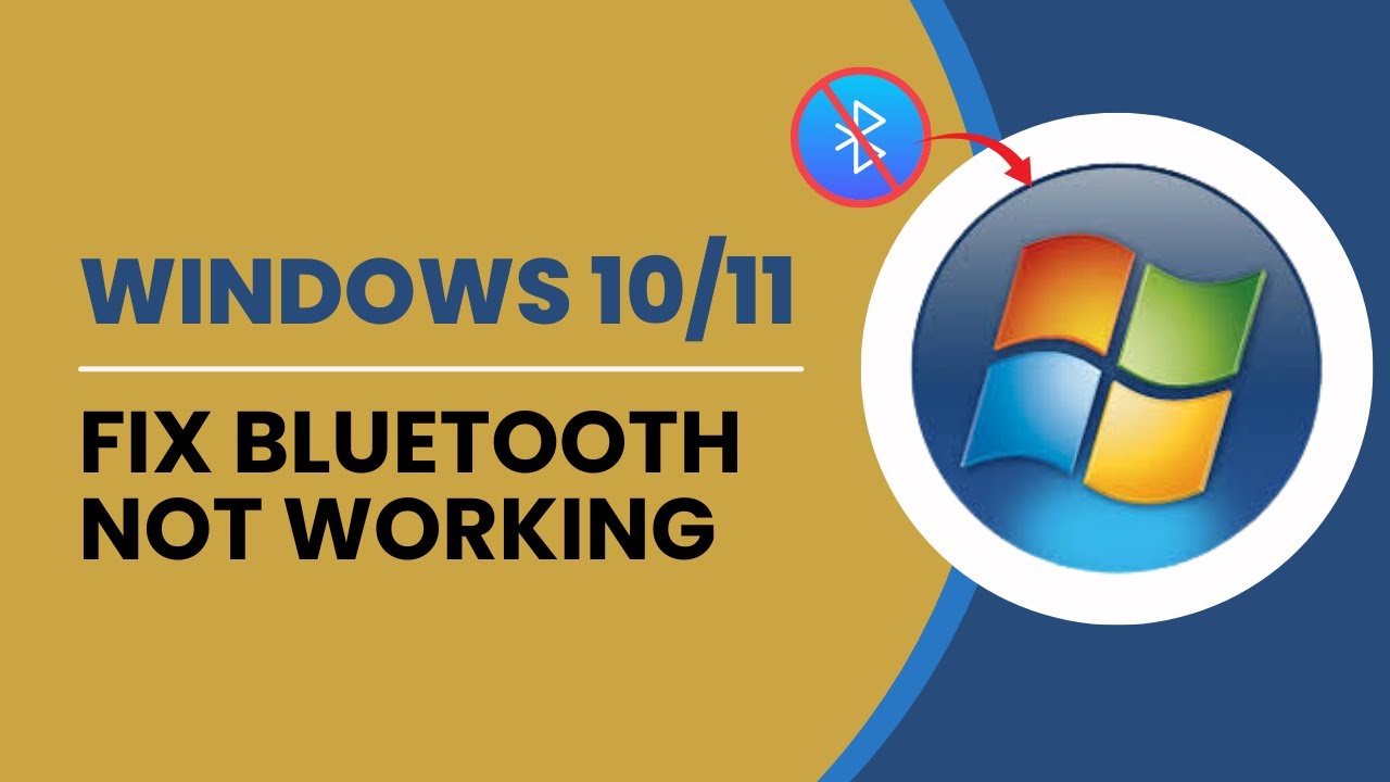 How To Fix Bluetooth Not Working In Windows 10 Or 11 - YouTube
