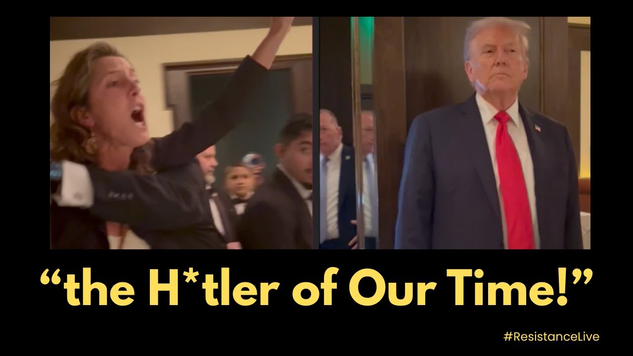 Активисты CodePink раскритиковали Трампа и его кабинет на роскошном пропагандистском ужине