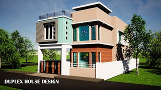 Modern 4 bedroom duplex house design for 30*60 land with stunning interiors