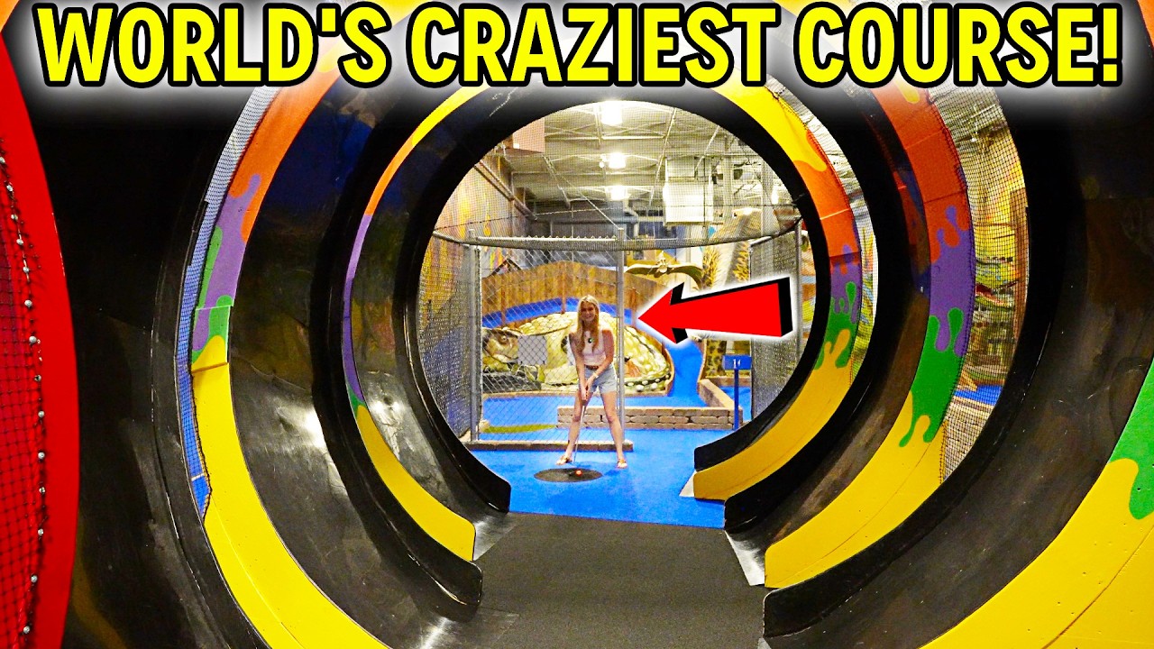 Mind Blowing ONE OF A KIND Mini Golf Course!