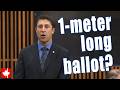 One Meter Long Ballot With Fake Candidates How This Group Is Breaking Canadian Elections 