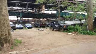 NYCHA Official Vehicle Grave Yard Spotted In Astoria, Queens, New York