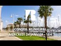 Conseil municipal du 24 janvier 2024  ville de rochefort