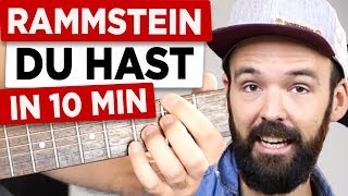 Rammstein - Du hast - Das Riff in 10 Minuten - EINFACH & auf Deutsch