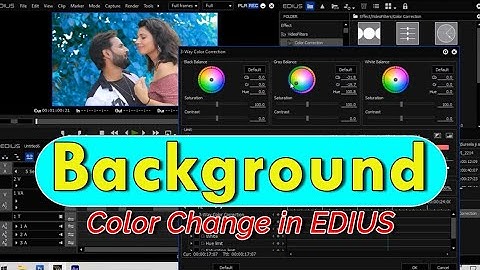 Background color Change in Edius//edius me Color change kaise kare||Full Explain color correction