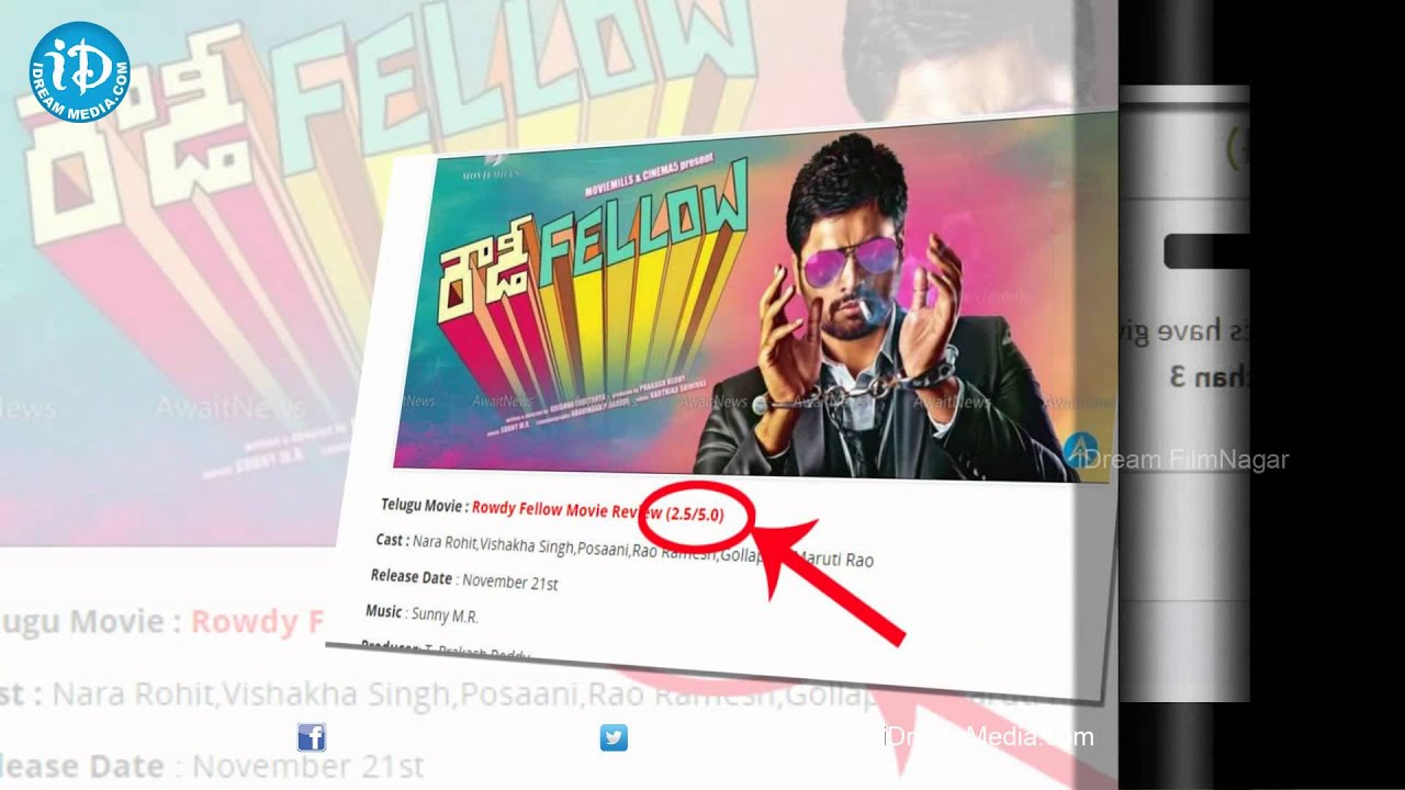 Rowdy Fellow Movie Public Rating || Nara Rohit || Vishakha Singh
