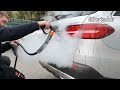Mercedes c 200 vs fortador steam machine powered by lamborghini  effects are incredible 