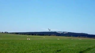 Start im Flugzeugschlepp einer LS3a