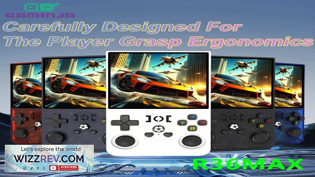 Портативная ретро-игровая консоль R36Max с открытым исходным кодом и 4-дюймовым IPS-экраном