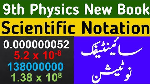 Scientific Notation| Explained With Examples | 9th Physics | New Book | Chapter 1 | Urdu/ Hindi |