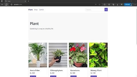 Flask Ecommerce App with HTMX | Flask HTMX Spectre.css | Python Web Development | Plant App