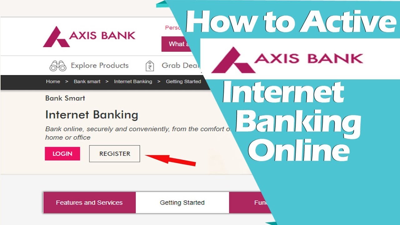axis bank internet banking online register