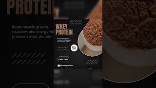 Day 159 Poster Design Professional ❤️ Canva Mobile Tutorial ✨.#yt #food #short #protein