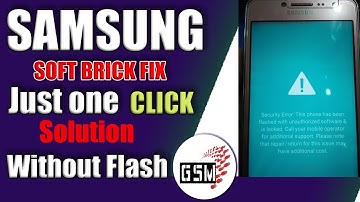 Samsung Soft brick Fix without Flashing Just one Click | Samsung Soft Brick Solution Tool Free