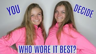 Who Wore It Better for Spring Break Challenge ~ Jacy and Kacy