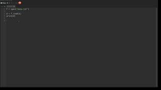 Python 101 - file open read close