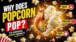 Why Does Popcorn Pop 🍿 Discover the science behind every delicious pop! #Science #PopcornFacts #wow