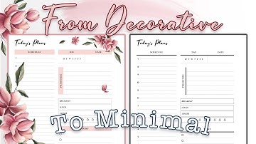 How to Transform a Decorative Planner into a Minimal one on Planify Pro
