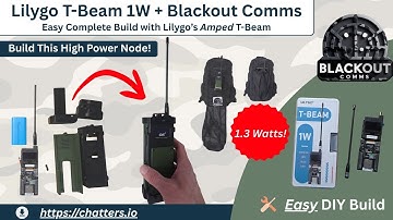 Lilygo T-Beam 1W in a 3D Printed Case - For Mobile Mesh Node & Tracker : Blackout Comms