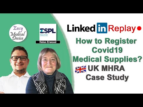 How to register Covid19 Medical Supplies? [Case Study UK MHRA]