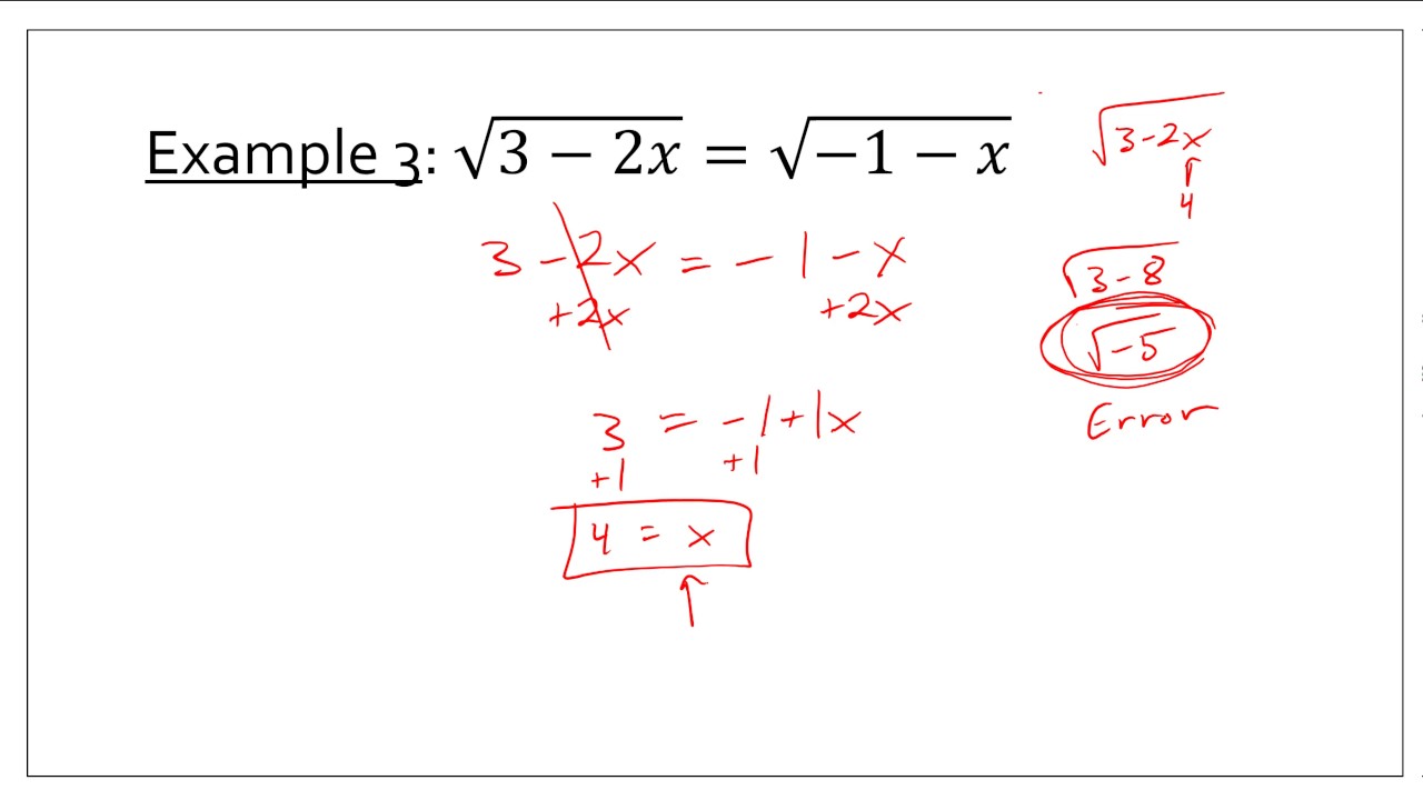 Solve Square Root Equations Worksheets