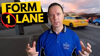 How to Form 1 Lane in Driving Test? (3 Examples)
