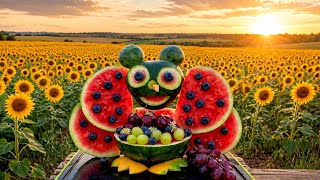 How To Cut Watermelon into a Butterfly
