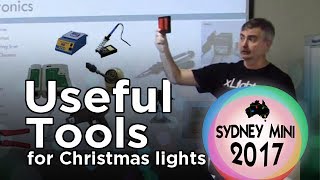 Useful Tools for Christmas Lighting - 2017 Sydney Mini
Presented by keithsw1111 for the 2017 Sydney Mini (in Newcastle!). A range of helpful tool suggestions to make your life easier/safer in this computer-controlled animated RGB Christmas lighting hobby. Useful Tools for Christmas Lighting - 2017 Sydney Mini