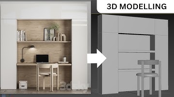 Building Realistic Furniture in 3ds Max | Modern Desk Full Process