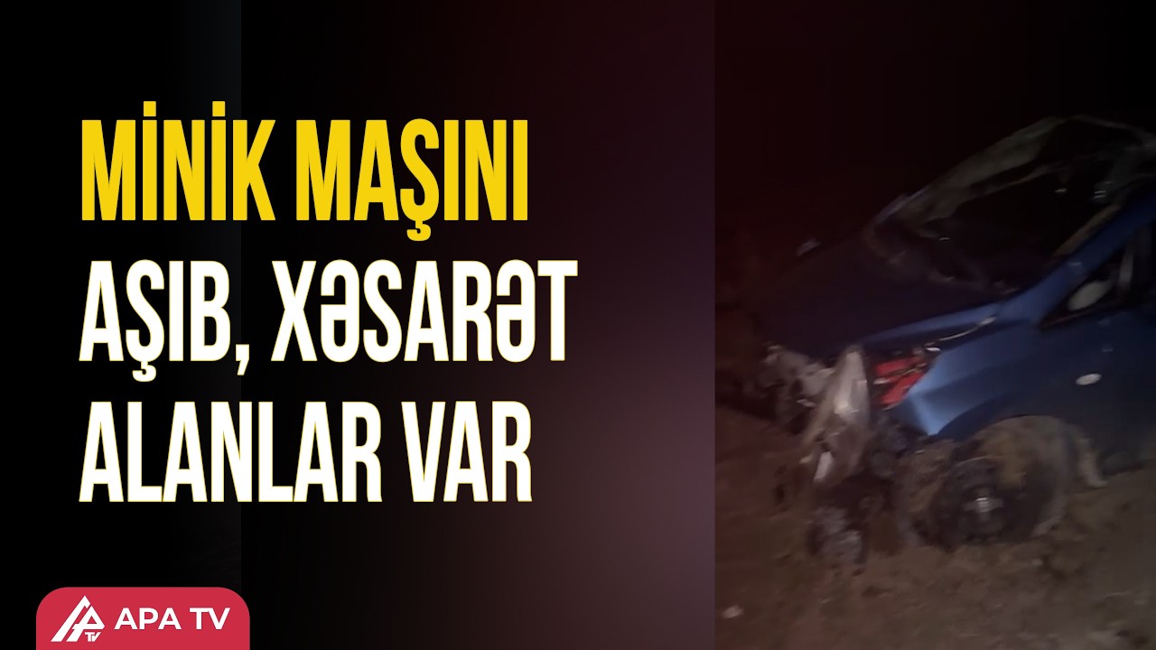 Şəmkirdə avtomobil aşıb, 5 nəfər xəsarət alıb | APA TV