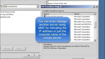 Microsoft Management Console (Windows Server 2003)