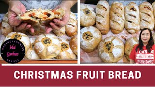 Christmas Fruit Bread by Mai Goodness | Artisan Bread | Fruit Buns | Glazed Fruit Roll & Buns