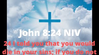 Bible verse John 8:24