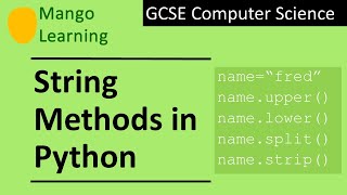 String methods in Python