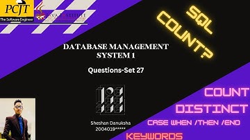 DBMS | Question Set 27 | Java Institute | Sheshan Danuksha