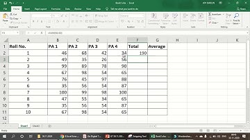 Grade 7 # Computer # Chapter 2 # Formulas in Excel 2013 # 30.11.2020 # 01:00 PM
