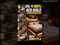 0% To 100% Bed Build 😱🔥 #shortsPoor Room To Luxury Bedroom Transformation 😱🔥