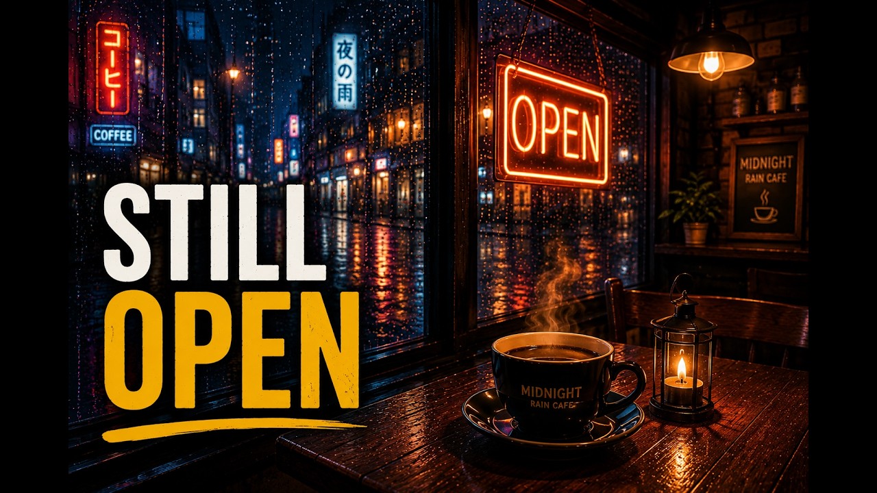 The Coffee Shop That Forgot To Close ☔ Tokyo Rain Ambience - YouTube
