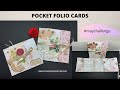 POCKET FOLIO CARDS USING ONE SHEET OF PAPER