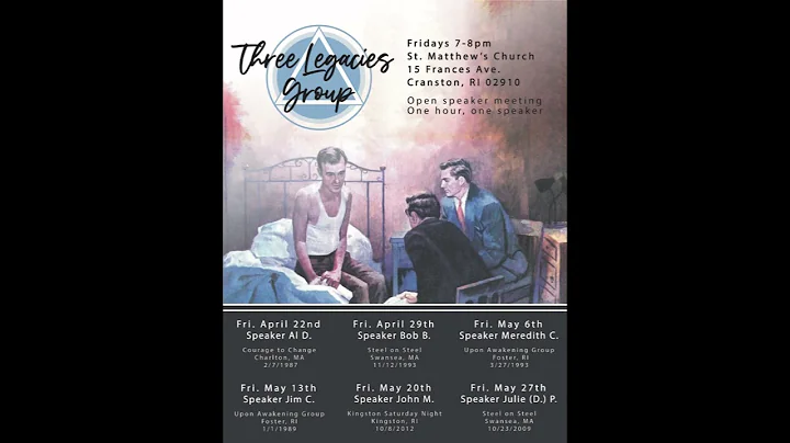 AA SPEAKERS - THREE LEGACIES GROUP - Gerri D. 4/22/22