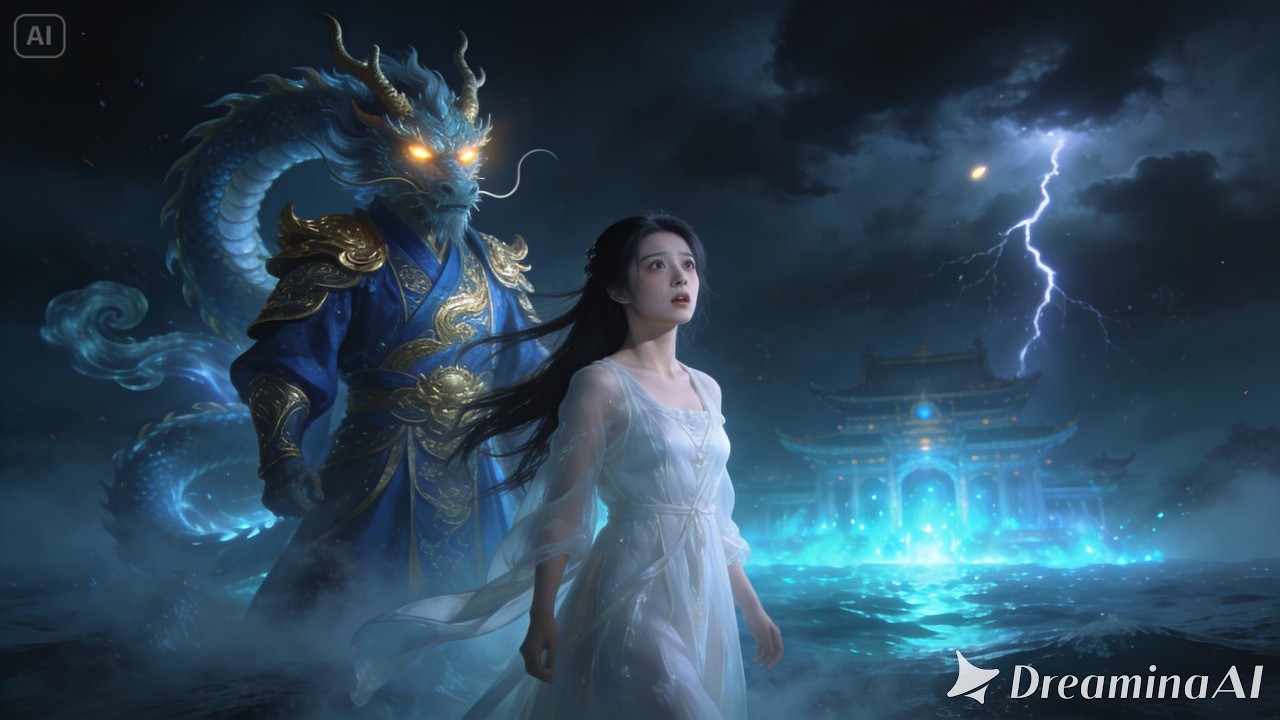 Khi ta đang tắm gội bên bờ sông lại lọt vào mắt xanh của Long vương đang đi vân du