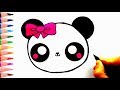 Sevimli PANDA Nasıl Çizilir? - How To Draw a Cute Panda